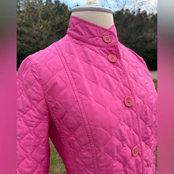Weekend Max Mara Pink quilted collared packet jacket - Picture 3 of 7